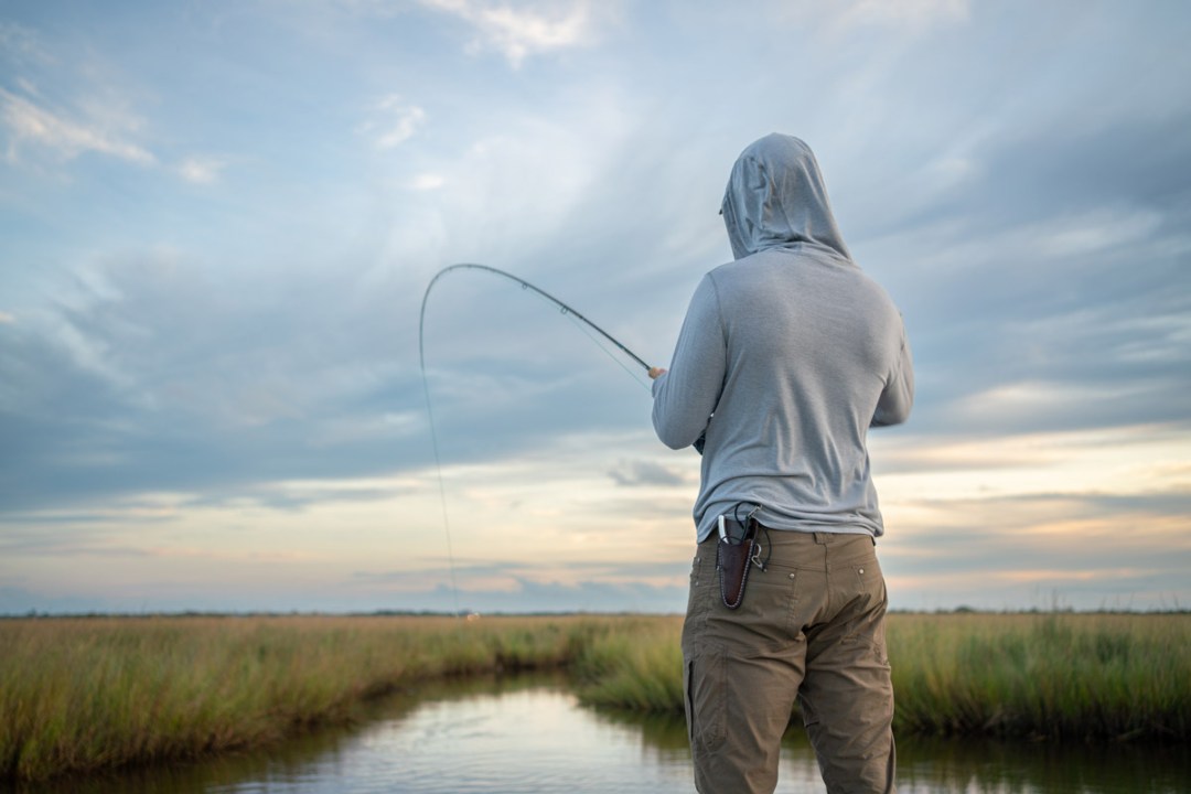 redfish on the fly