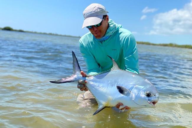 Topwater Permit Fly Fishing poppers for permit in Belize for the experience of a life time. Perhaps my first inclination that I'd been doing it wrong was the day after